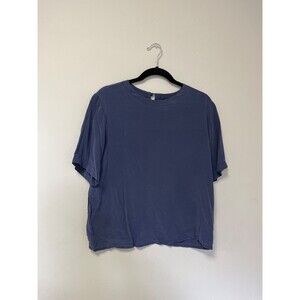 Vintage Silk Boxy Top Christie and Jill Petite L minimalist